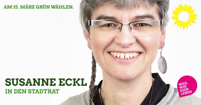 Stadtratswahl Kaufbeuren 2020 Wahlvorschlag 0205 Susanne Eckl, Bündnis 90/Die Grünen