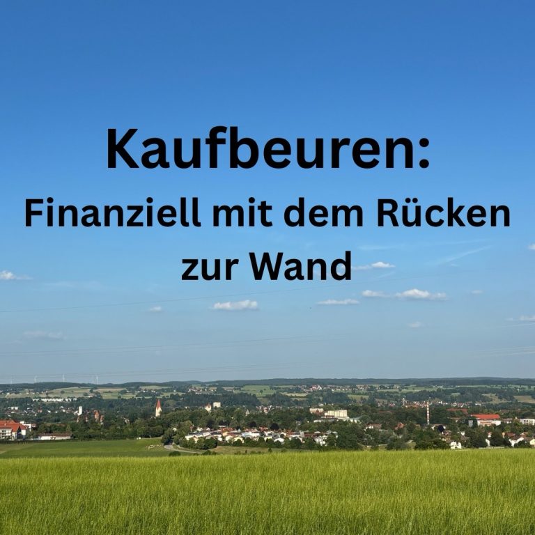 Kaufbeuren: Finanziell mit dem Rücken zur Wand