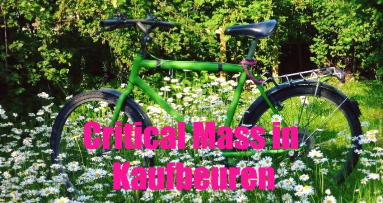 Critical Mass in Kaufbeuren: mit dem Fahrrad demonstrieren