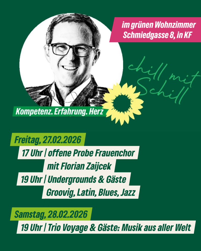 „Chill mit Schill“: Zwei Abende Musik und Mitmachen im „Grünen Wohnzimmer“ am Obstmarkt & Olli-Bier!