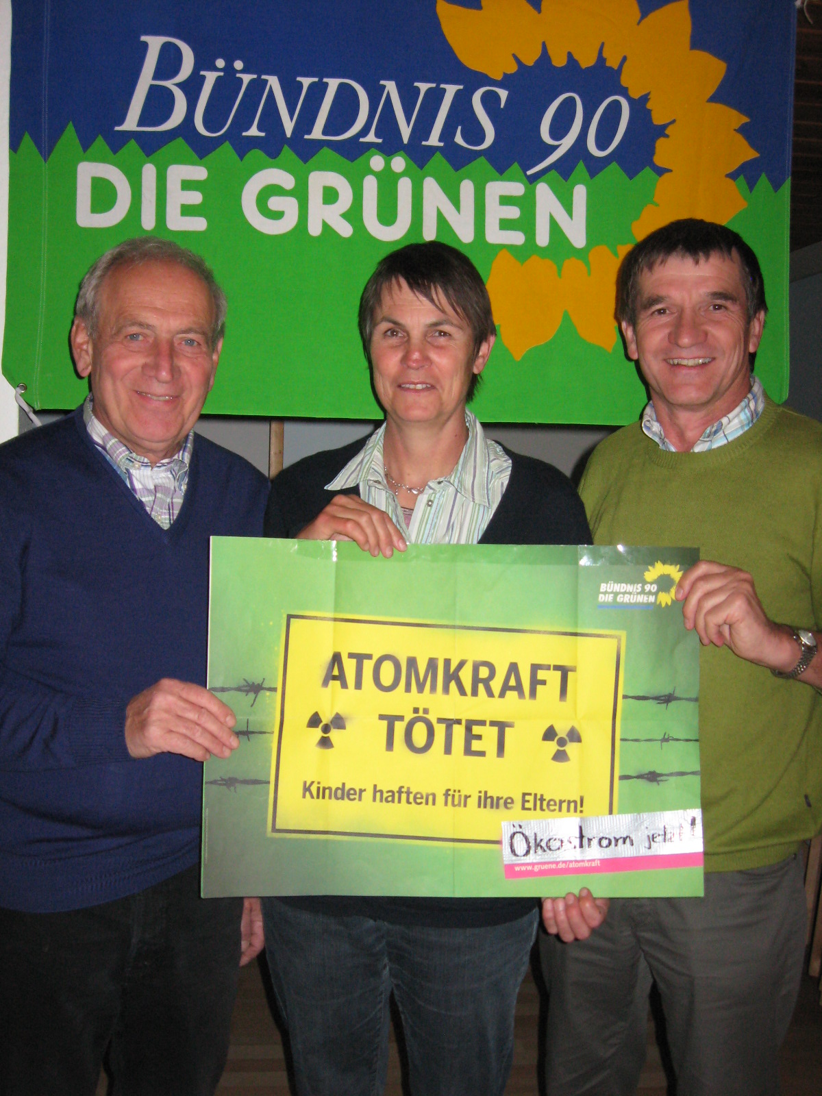 Von links: Rolf Köhler voller Tatendrang zusammen mit Ulrike Seifert und Martin Sirch im Jahre 2011.