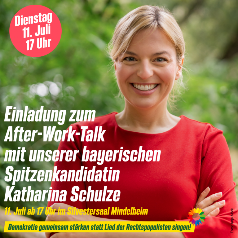 After-Work-Talk mit Katharina Schulze in Mindelheim