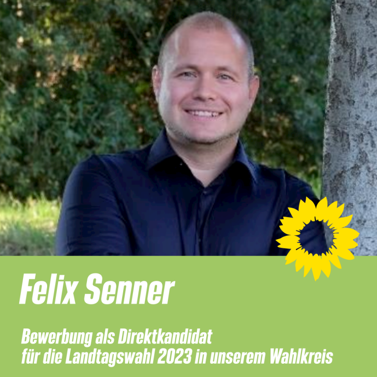 Felix Senner bewirbt sich als Kandidat für die Landtagswahl 2023