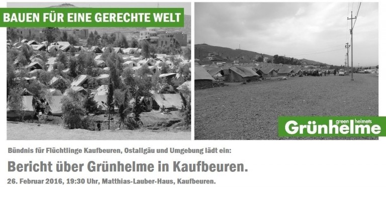 26.02.2016: Bauen für eine gerechte Welt.