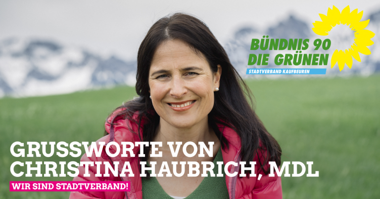 Grusswort von Christina Haubrich, MdL