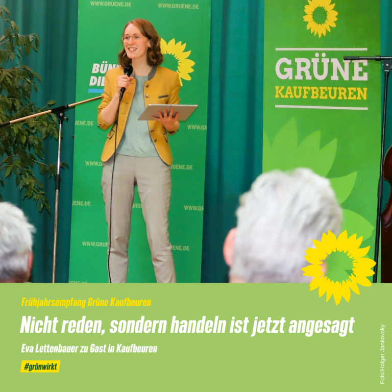 Frühjahrsempfang der Grünen Kaufbeuren – Landesvorsitzende Eva Lettenbauer zu Gast in Kaufbeuren