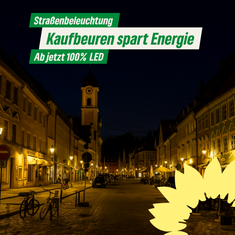 Kaufbeuren leuchtet jetzt komplett klimafreundlich – Straßenbeleuchtung vollständig auf LED umgestellt