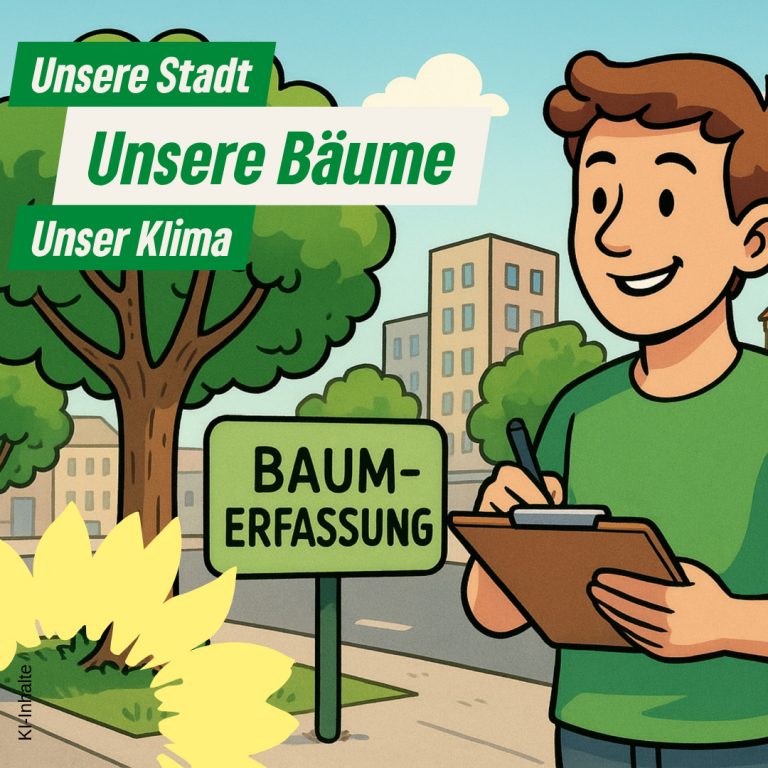 Gemeinsam für ein grünes Kaufbeuren – Bürgermeister Oliver Schill unterstützt Baum-Erfassungsaktion