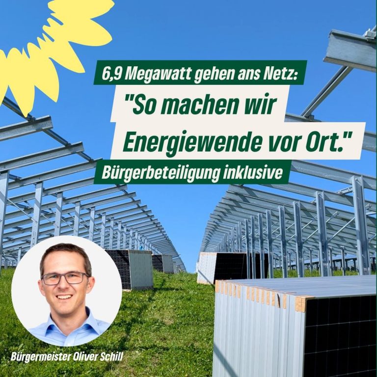 Photovoltaikanlage im Aschtal erfolgreich ans Netz gegangen